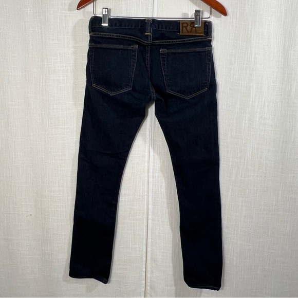 RRL Ralph Lauren Stretch Skinny Fit Woven Selvedge Made In USA Denim Jeans Sz 26 - Picture 11 of 14